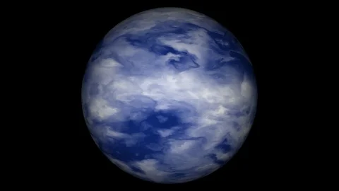 UHD looping 3D animation of the ocean planet Video stock 109140151