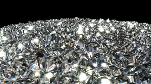 UHD looping 3D animation of the shining diamonds 스톡 동영상 102492703