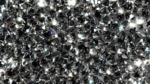 UHD looping 3D animation of the shining diamonds 스톡 동영상 108488892