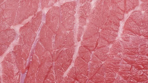 UHD macro of the delicious premium raw beef Stock-Footage 95316617