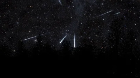 UHD Meteor Shower Stock Footage 85037489