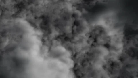 UHD realistic 3D animation of the dark stormy cloudy sky Stock-Footage 108423524