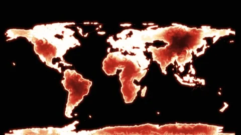 UHD world map 4k Stock Footage 287057471