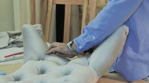 Uholstery Close Up 스톡 동영상 40337394