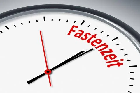 Uhr mit Text Eine Uhr mit Text Fastenzeit Copyright: xZoonar.com/magannx 6... 스톡 사진
