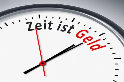 Uhr mit Text Eine Uhr mit Text Zeit ist Geld Copyright: xZoonar.com/magann... 写真素材