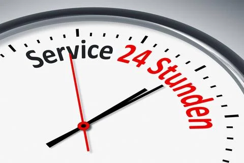 Uhr mit Text Eine Uhr mit Text Service 24 Stunden Copyright: xZoonar.com/m... 写真素材