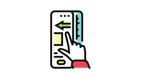 Ui animation ux ui design color icon animation Video stock 326102549