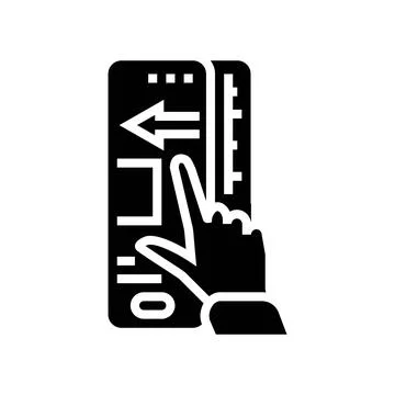 Ui animation ux ui design glyph icon vector illustration Stock Illustration