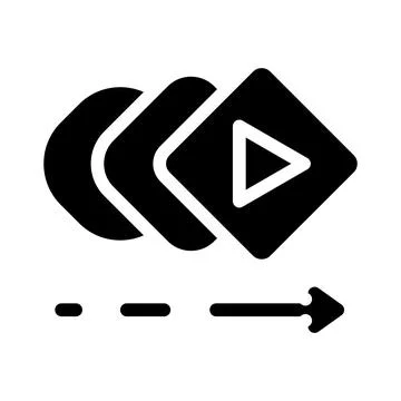 Ui animation ux ui design glyph icon vector illustration Stock Illustration