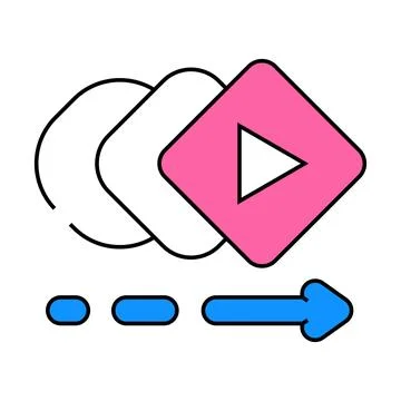 Ui animation ux ui design icon color illustration Stock Illustration