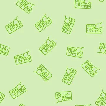 Ui animation ux ui design line seamless pattern Stock Illustration