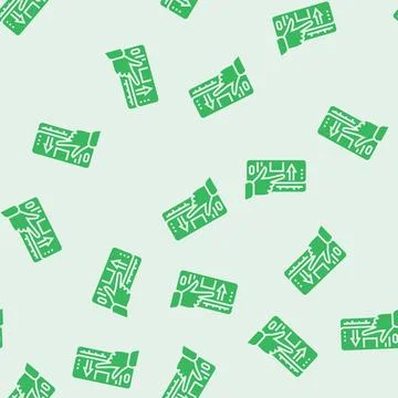 Ui animation ux ui design glyph seamless pattern Stock Illustration