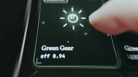 UI for controlling an energy system with a sun icon Stock Footage 335921787
