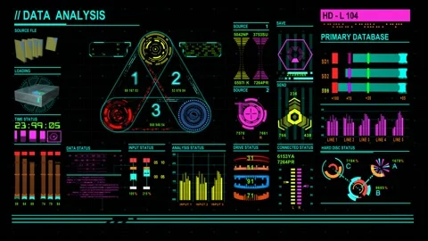 UI data analysis Stock Footage 130566081