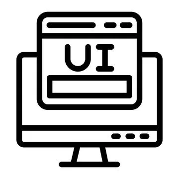 Ui design Vector Icon Design Illustration Stock Illustration