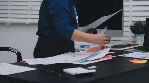UI designer and UX developer brainstorm idea to design the application appe.. Stock Footage 326018307