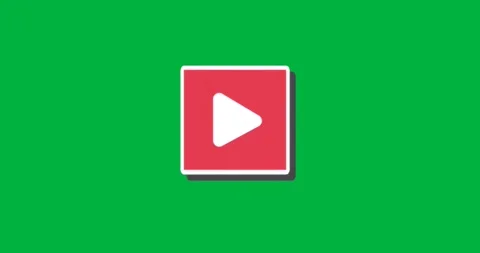UI designers placing play button on transparent background, with red square Stock Footage 317669248