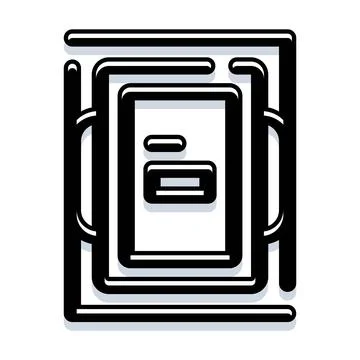 Ui element icon creating modern user interface design Stock Illustration