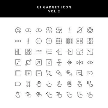 Ui gadget icon set vol 2 Stock Illustration