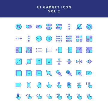 Ui gadget icon set vol 2 Stock Illustration