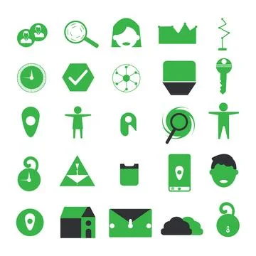 UI General Icon - Green Stock Illustration