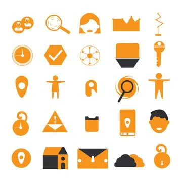 UI General Icon - Yellow Stock Illustration