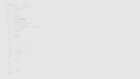 UI HUD element.Left side. Code text animation.2GFX Technology Sci Fi 2D texture Stock Footage 255660711