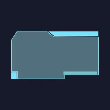 Ui hud frame cartoon vector illustration 스톡 일러스트