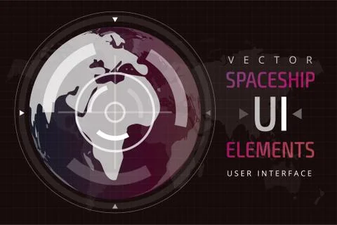 UI hud infographic interface web elements Illustrazione stock