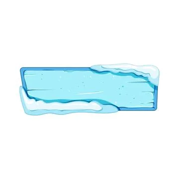 Ui ice game button cartoon vector illustration Stock Illustration