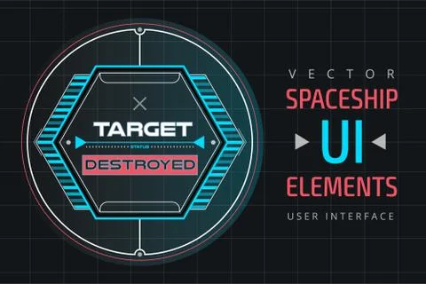 UI infographic interface web elements イラスト素材
