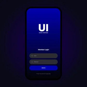 UI Interface 02 Illustrazione stock