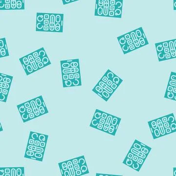 Ui kit ux ui design glyph vector seamless pattern Illustrazione stock