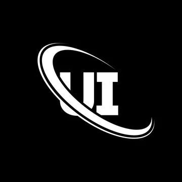 UI logo. U I design. White UI letter. UI/U I letter logo design. Initial le.. Stock Photos