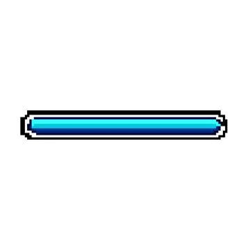 Ui progress bar pixel art vector illustration Stock Illustration