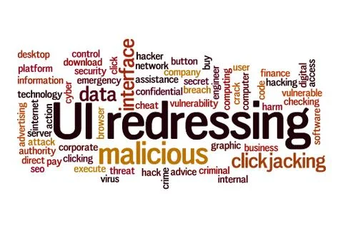 UI redressing word cloud concept 스톡 일러스트