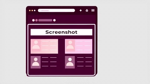 UI screenshot. Animation to take a browser screenshot 库存影片 330164700