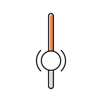 Ui scroll sign color icon vector illustration Illustrazione stock