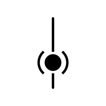 Ui scroll sign glyph icon vector illustration Illustrazione stock