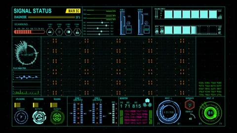 UI signal status Stock Footage 130566191
