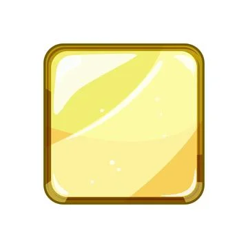 Ui square game button cartoon vector illustration Ilustración de archivo