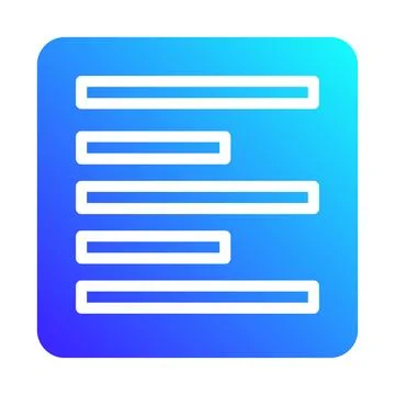 UI Text Alignment Icon for App Development Illustrazione stock