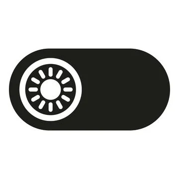 Ui toggle switch icon for light mode Illustrazione stock
