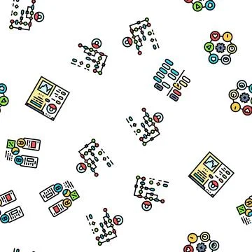 Ui ux design agency user develop seamless pattern vector Stock Illustration