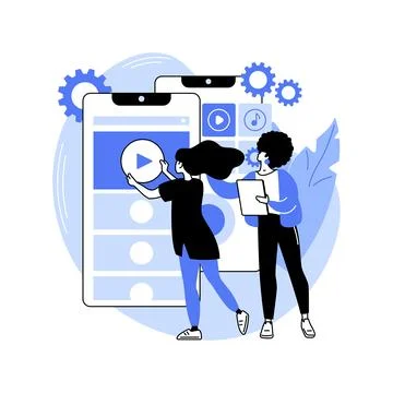 UI UX design software isolated cartoon vector illustrations. Stock Illustration