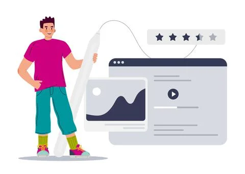 Ui ux designer arrangement interface elements of the application and sites. A Stock Illustration