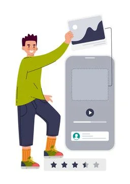 Ui ux designer arrangement interface elements of the application and sites. T Stock Illustration