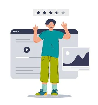 Ui ux designer arrangement interface elements of the application and sites. V Illustrazione stock