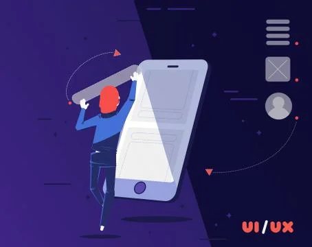 UI-UX designer Stock Illustration